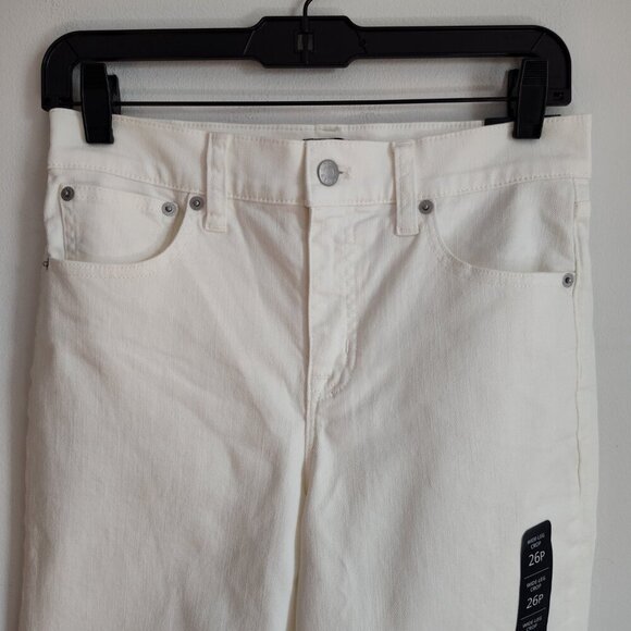 Ladies SZ 26P J Crew Factory Seashell Wide-Leg Crop Jean - Picture 2 of 5